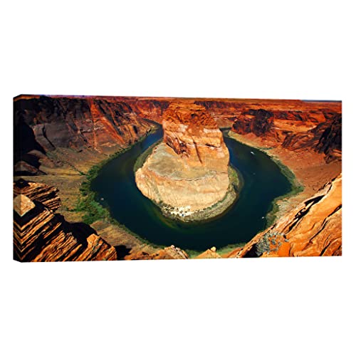 Canvas painting Nature DCL372-3 grand format 60x120 cm avec effet lumineux nocturne