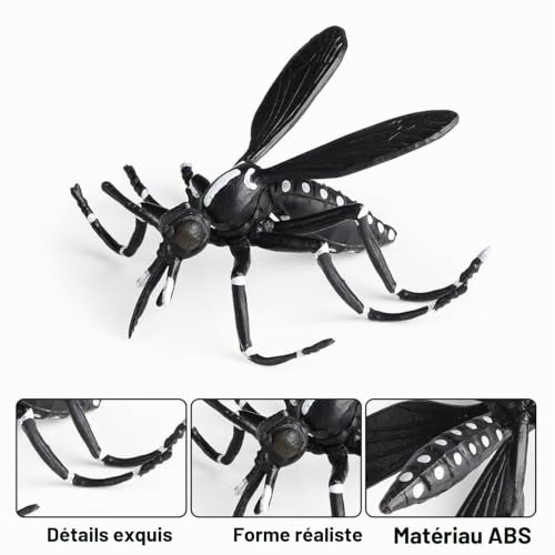 AENIMELY Figurines de moustiques Noirs, Jouet éducatif pour Enfants, modèle Animal éducatif pour l'apprentissage cognitif et Les projets scientifiques, Cadeau de fête d'halloween – vue 3