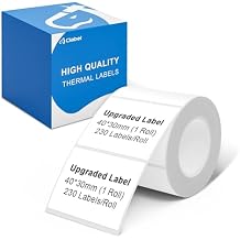 CLABEL 40 * 30 Label Maker Tape Adapted Cable Label Print Paper Standard Laminated Office Oil Proof Waterproof Tearproof Labeling Tape 40 * 30-1 Roll