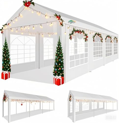 COBIZI 10x30FT Party Tent Heavy Duty for Parties Outdoor Gazebo