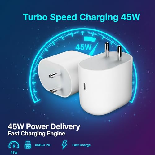 Image of HANYCONY 45W PD USB C Charger for Google Pixel 10 /9 /8 /7 /6 /5 Series, Pixel Fold, Pixel Buds & Chromebook | Type-C Fast Charging Adapter for All USB-C Devices