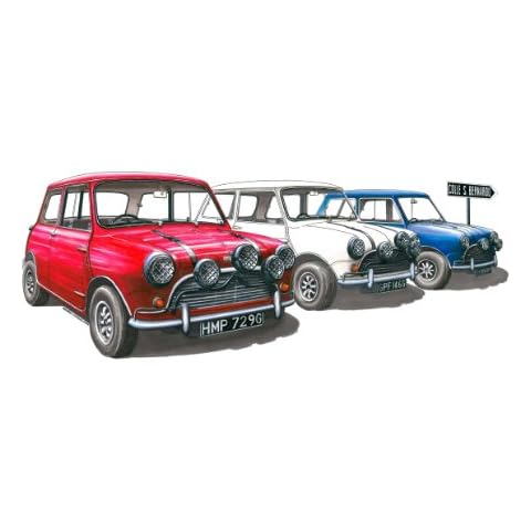 The Italian Job Mini Cooper S Greeting Card A5 Size Cover