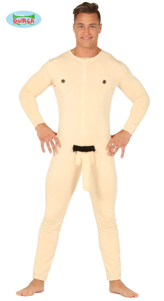 Fiestas Guirca Multicoloured Full-Length Naked Man Costume For Adults
