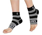 Plantar Fasciitis Socks - Heel, Arch, Achilles Tendon and Ankle Support - Foot Compression Sleeves - Stripes - 1 Pair (Medium)