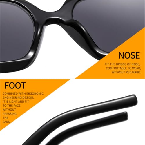 Lunettes de soleil contre les reflets UV400 grand format rétro chic - 4