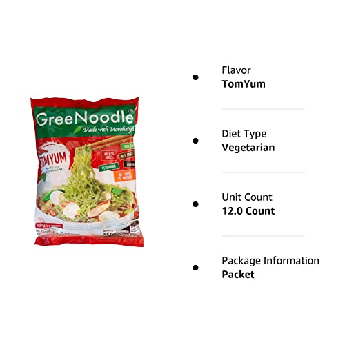 Greenoodle With Tom Yum Soup (12 Count) #TOP6