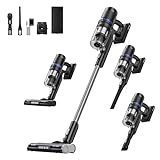Eureka Cordless Vacuum Cleaner, Anti-Tangle Brushroll, Rechargeable Stick Vacuum, Lightweight for Carpet, Hard Floor, Pet Hair, Black NEC451BL