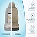 BDK PolyPro Car Seat Covers Full Set in Solid Beige, Front and Rear Split Bench Seat Covers for Cars, Easy to Install Car Seats Cover Set and Accessories for Auto Trucks Van SUV - Solid Beige