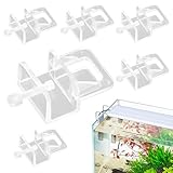 Clips De Cubierta De Acuario - 6PCS Portadores De Acrílico Transparentes, Soporte Claro, Soportes De Reemplazo Creativos | Asegurar El Montaje Accesorio Accesorio Hogar Acuario De Mantenimiento Para