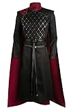 Feeriay Jacaerys Velaryon Costume Prince Jace Cosplay Robe Jacaerys Cape Cloak Belts Outfits for Adults Men Halloween