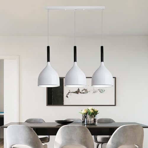 Lámpara colgante de cono marrón interior ajustable estilo nórdico para bar 5