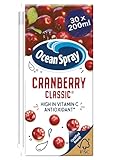 Ocean Spray Classic Cranberry Juice Drink - 30 x 200ml - Sugar & Natural Sweetener Fruit Juice - Rich in Vitamin C & High in Antioxidants - Made with Whole Cranberries