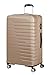 American Tourister Flashline - Hartschalenkoffer Groß (78 cm), Erweiterbar, Reisekoffer mit 4 Rollen, TSA-Schloss, 100/109 L, Ivory Gold