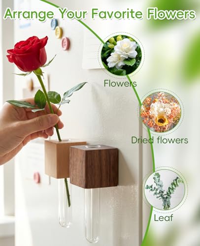 Set de 4 imanes decorativos de jarrones miniatura para refrigerador miniatura 5