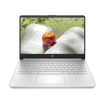 HP Notebook portátil, tela HD de 14 polegadas (1366 x 768), AMD Ryzen 5 5500U (6 núcleos), 8 GB de RAM, SSD PCIe de 512 GB, HDMI, leitor de cartão SD, Windows 11 Home, prata natural, mouse pad