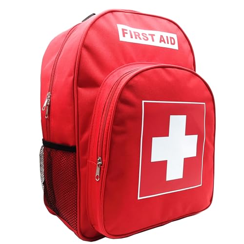 Mochila de primeros auxilios con compartimentos de trauma para senderismo