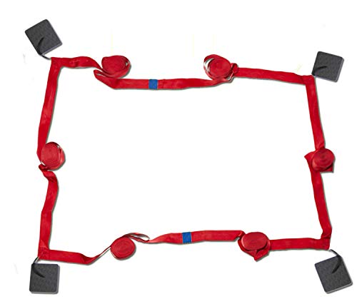 Linien für Beachvolleyball Spielfeldmarkierung Courtline 16mx8m Linien zum Strandvolleyball Breite 5cm Beachvolleyball Markierung Rot Rasen Sand