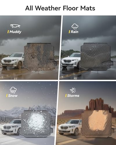 3W TPE BMW X5 Kofferraumwanne Maßgeschneidert,Hundegerecht Kofferraummatte Kompatibel für BMW G05 2019-2024,rutschfeste Wasserdicht BMW Kofferraum Schutzmatte,Schwarz Reinfach zu Reinigen