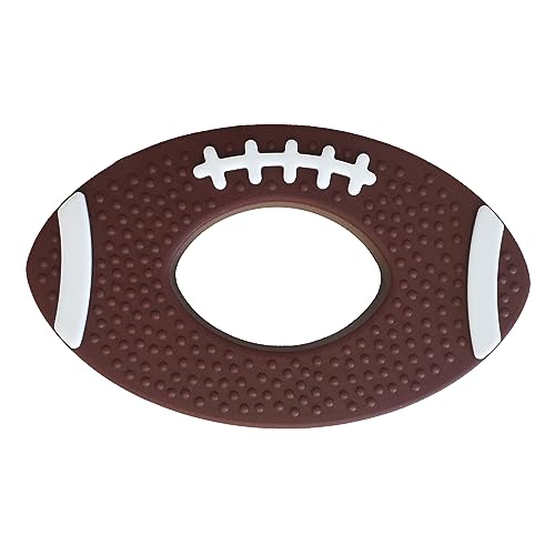 Silicone Football Teether, Food Grade Silicone, Infant and Toddler Sensory teether American Football