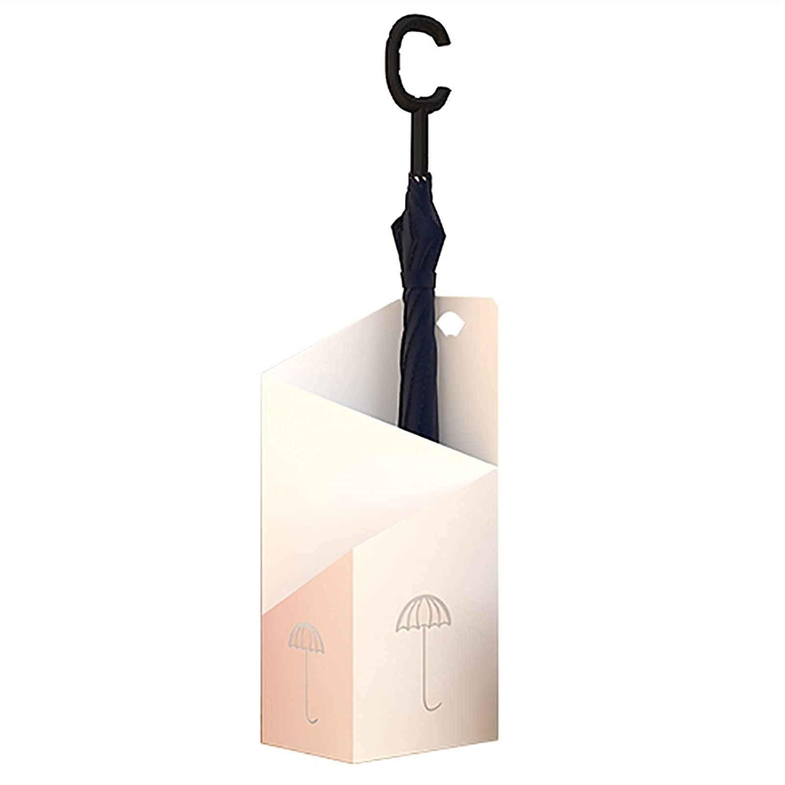 Support de Parapluie Blanc Rangement Gain de Place Entrée Bureau et Maison