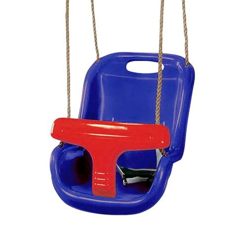 Kids Garden Baby Toddler Swing Seat BLUE with adjustable Rope perfect for Swings & Climbing Frames Tree swing