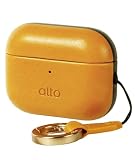 【Alto】 AirPods Pro3 対応 ケース 本 革 耐衝撃 落下防止 カラビナ ストラップ 付 レザー カバー ワイヤレス充電 可 [ AirPods Pro 3 エアーポッズプロ3 第3世代 対応 ] Leather Case (Portable) キャラメル