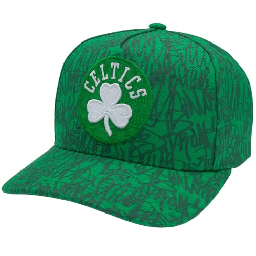 Casquette Boston Celtics au stade ou en ville la snapback verte Mitchell & Ness NBA