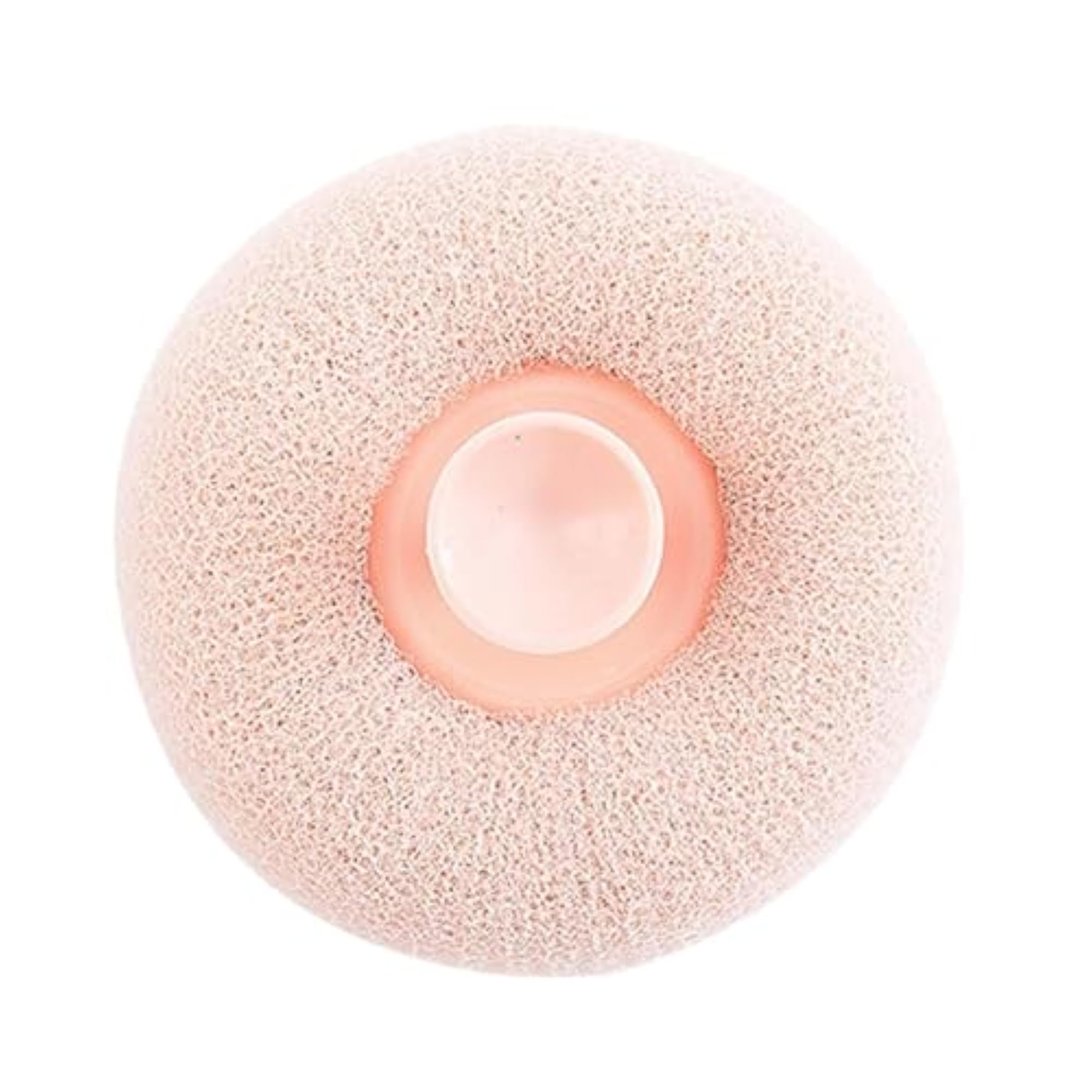 Round Loofah Scrubbing Brush, Pack of 2 for Gentle Exfoliation
