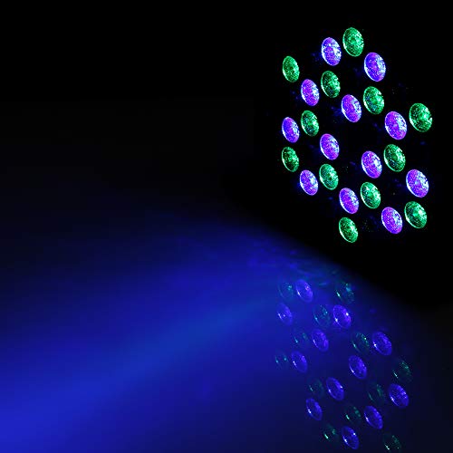 Greensen Stage Light Party Disco Club-lamp DMX512 met EU-afstandsbediening, 220 V ~ 240 V, voor school, bruiloft, hotel, pub bar, 72 W, 36 LED RGB - Image 8