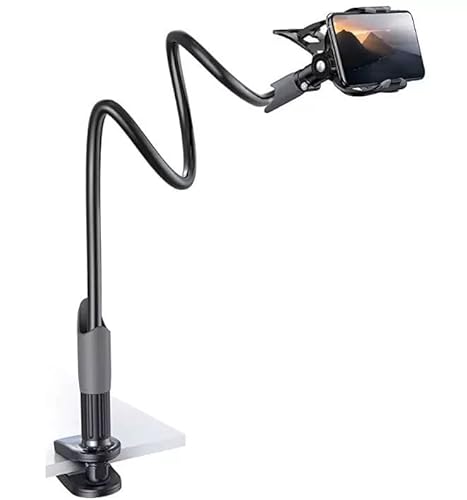 Nixinioo [1 pièce Support de téléphone Portable pour lit, Support de téléphone Portable, col de Cygne, Bras Flexible pour iPhone, Samsung