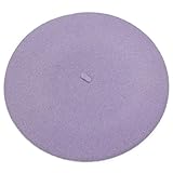 ICSTH French Beret - Wool Solid Color Womens Beanie Cap Hat (One Size, XYPL-WB)