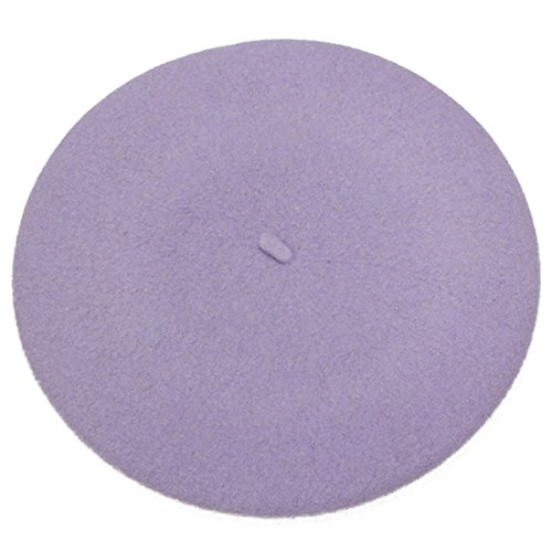 Icsth French Beret - Wool Solid Color Womens Beanie Cap Hat (One Size, Xypl-Wb) #TOP12