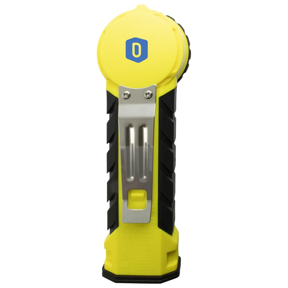 Dönges Lámpara de mano HL 4 AA WK ATEX (lámpara de cabeza angular, lámpara de ángulo Ex con clip de cinturón EX-325 incendios forestales) Tipo de protección: IP54/bombilla: LED (Cree