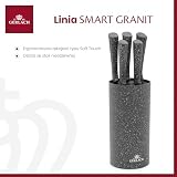 Gerlach 1760 Nóż Szefa Kuchni ze Stali Nierdzewnej - Ergonomiczny Uchwyt Soft Touch - 20 cm Smart Granit