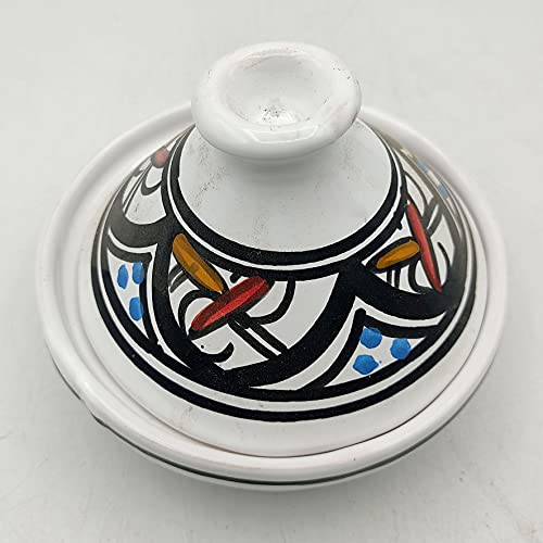 Mini Tajín étnico porta especias, salsas, cerámica marroquí Tunisina 2508211200