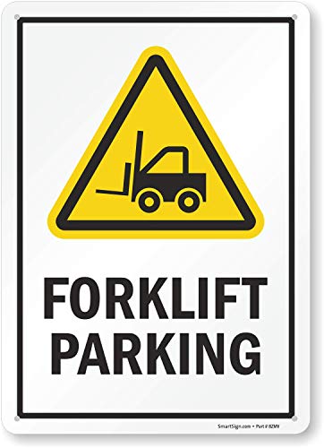 SmartSign “Forklift Parking” Sign | 10" x 14" Aluminum
