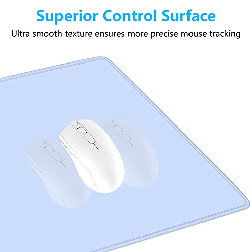 Dapesuom Large Mouse Pad, Extended Gaming Pad With Stitched Edges, Waterproof Desk Pads Non-Slip Base, Computer Keyboard Big Mat For Laptop, Office, 23.6X11.8 In, Square-60X30Cm-Sky Blue, Xl #TOP2
