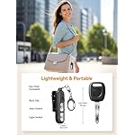 TECKNET Personal Safety Alarm 135dB with SOS Strobe Light for Women - Rechargeable& IPX4 Waterproof Running Lights with Clip On Torch & Low Battery Notice, Safety Siren for Running, Travel Kids - Image 2