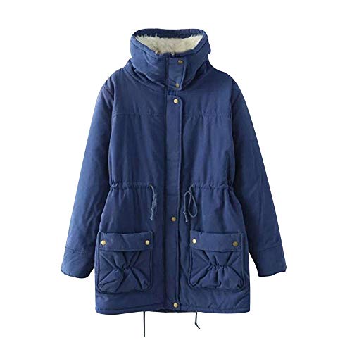 MOMOXI Abrigo Invierno Mujer Chaqueta Suéter Jersey Mujer Cardigan Mujer Tallas Grandes Outwear Prendas de Abrigo de Moda Chaquetas con Capucha Bolsillos Acolchados de AlgodóN Abrigos de Vendaje