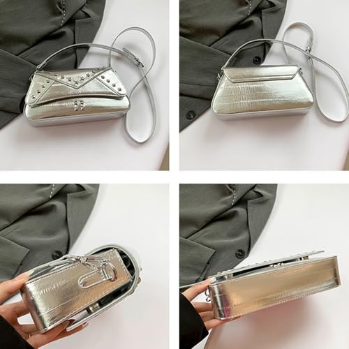 Sac élégant messagers clouté à main avec rangement optimal