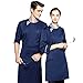 Produktbild JOSN Langärmelig Chef Uniformen Kochjacke Chefmäntel Küchenchef Uniformen Baumwollkleidung Wasserverschmutzung und Umweltschutz Nicht verblassen,Blue,L