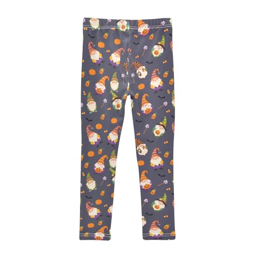 senya Girls Printed Leggings Yoga Pants Gnomes Halloween Pattern for Kids in 4t to 10 Years, 4T2