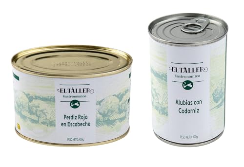 Surtido Conservas Caza : Perdiz en Escabeche y Alubias con Codorniz