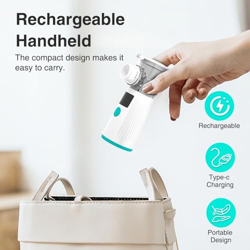 New - Improved Non-Medicated Steam Inhaler for Sinus Relief, Allergies, Congestion & Colds, Vocal Steamer, Soothes Nasal & Throat Passages. - Thumbnail 4