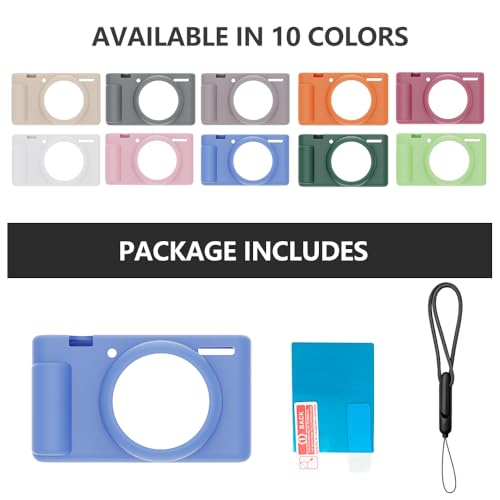 Funda Protectora de Silicona Azul para Sony ZV-1 II miniatura 6