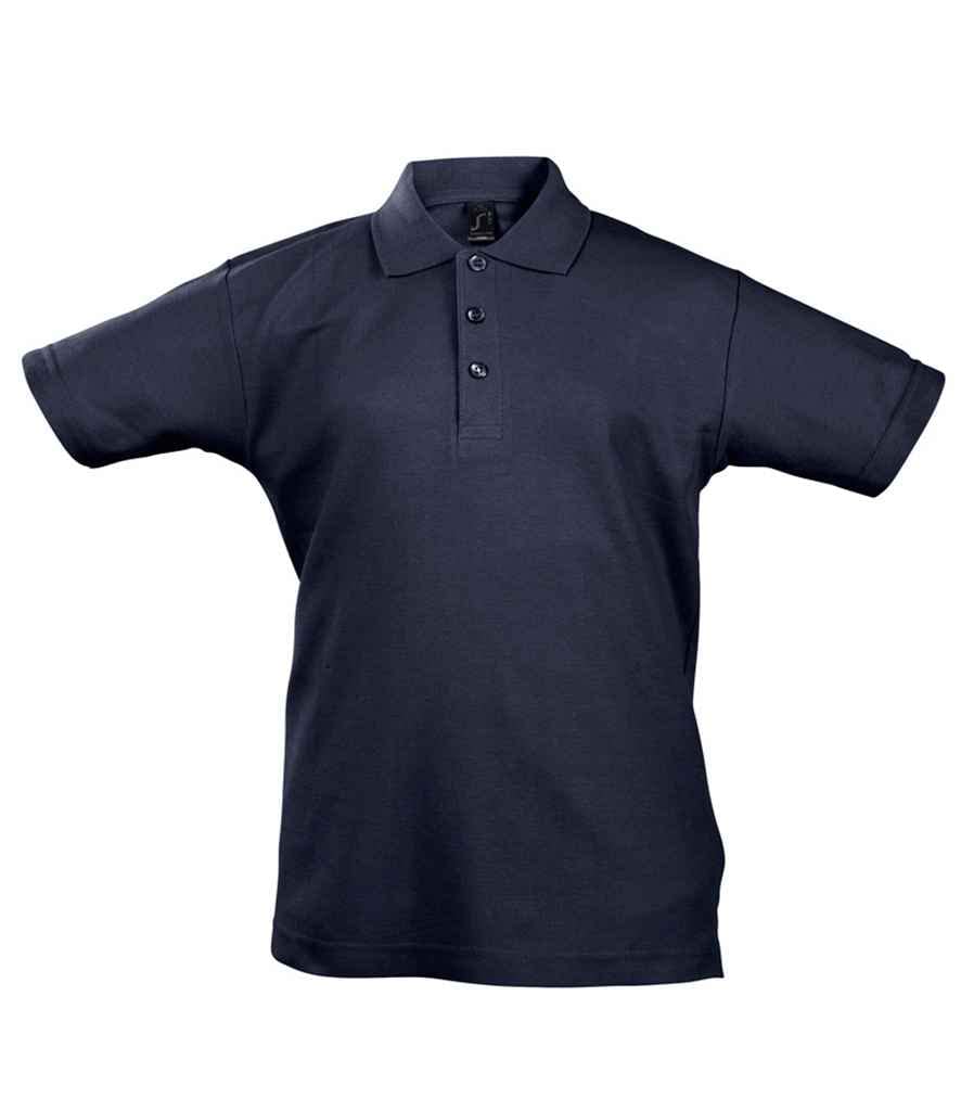 Super Lemon Camisa Polo clásica Unisex para niños y niñas, Manga Corta, Lisa, Casual, Uniforme Escolar, Tiempo de Juego en Blanco (12 años, Azul Marino), Azul Marino, L