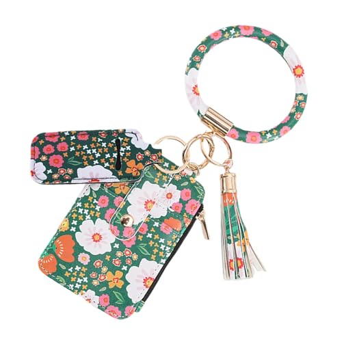 floral para tarjetas de crédito, cartera delgada para tarjetas de crédito, cartera delgada para tarjetas de crédito, cartera para tarjetas pequeñas, elegante multiusos para llaves