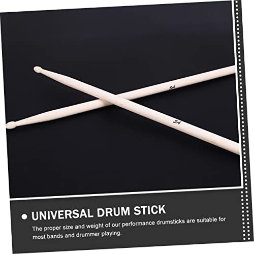 Baquetas de madera de arce 2 pares 41 cm para práctica miniatura 4