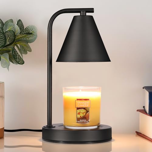 Candle Warmer Lamp, Electric Candle Lamp Warmer Gifts for Mom Women House Warming Gifts New Home Bedroom Decor Dimmable Wax Melt Warmer for Scented Wa