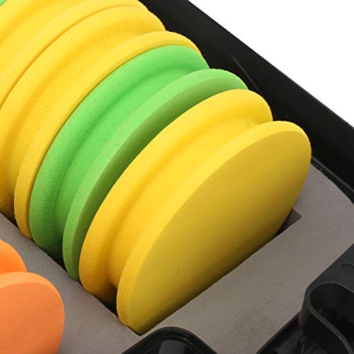 Velaurs Fishing and Rigging Foam Spools, Spools Winding Board Tool EVA Winding Board 24pcs Fishing EVA Spools Line Storage Spools for Fish